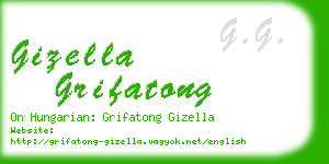 gizella grifatong business card